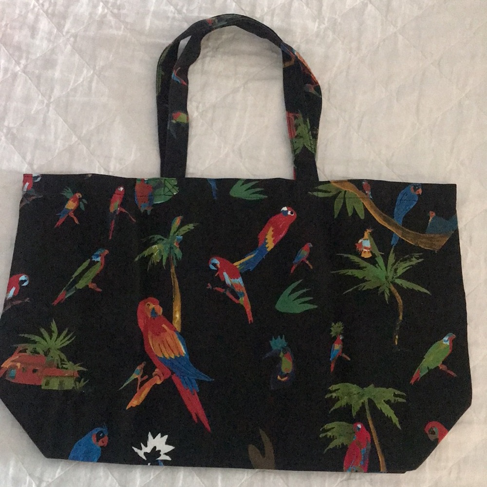 Sezane + G Kero Parrot Tropical Totebag. - Picture 4 of 9